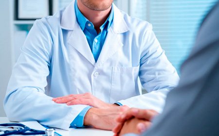 Пациент и врач сидят вместе