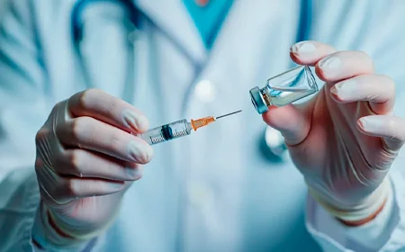 Врач собирается набрать лекарство в шприц